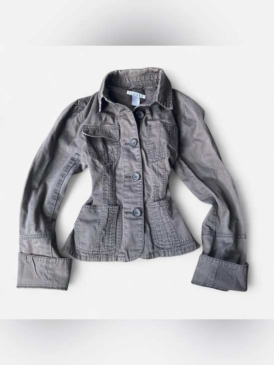 Charlotte Russe Tops - Brown Button-Front Jacket